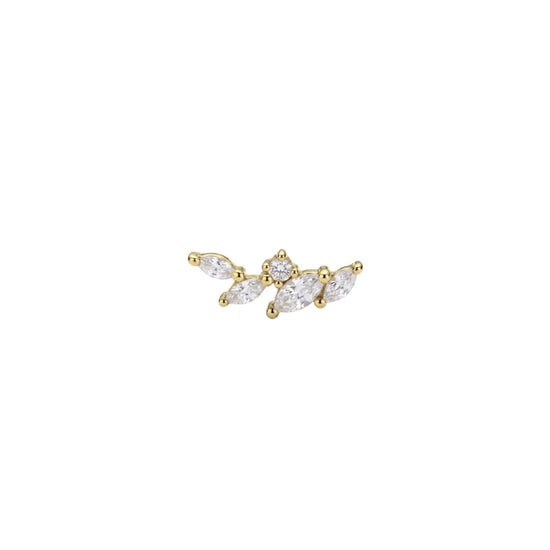 Orecchino destro Amabile Little Spark in argento dorato MISURA UNICA