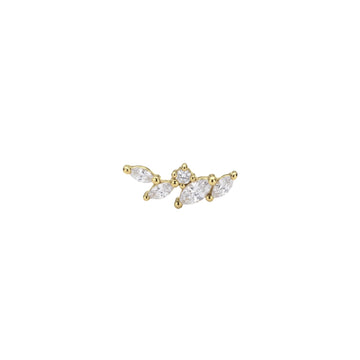 Orecchino destro Amabile Little Spark in argento dorato MISURA UNICA