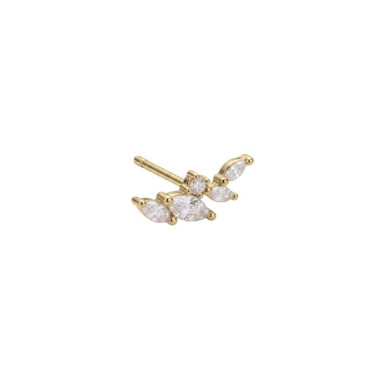 Orecchino destro Amabile Little Spark in argento dorato MISURA UNICA