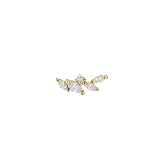 Orecchino sinistro Amabile Little Spark in argento dorato MISURA UNICA
