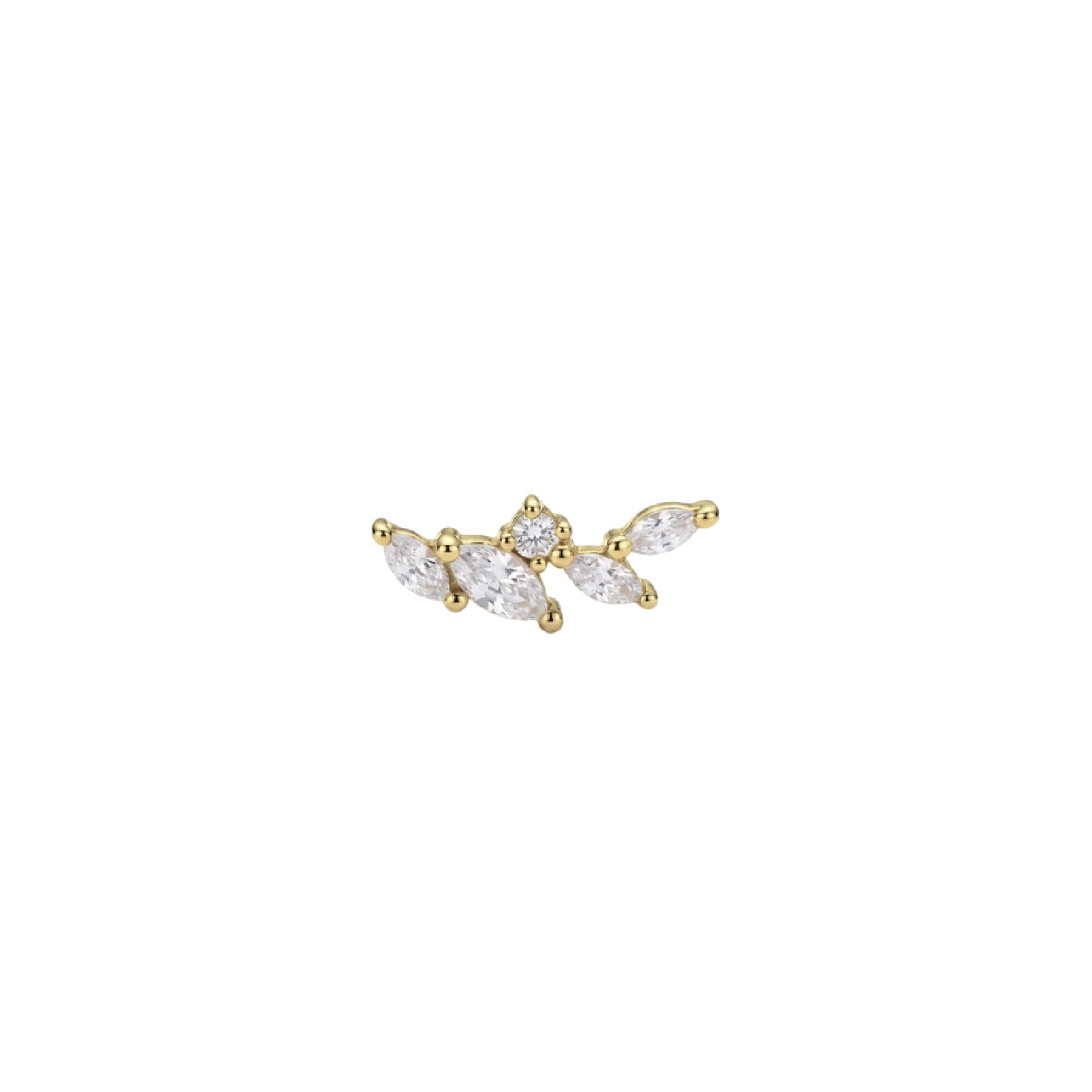 Orecchino sinistro Amabile Little Spark in argento dorato MISURA UNICA