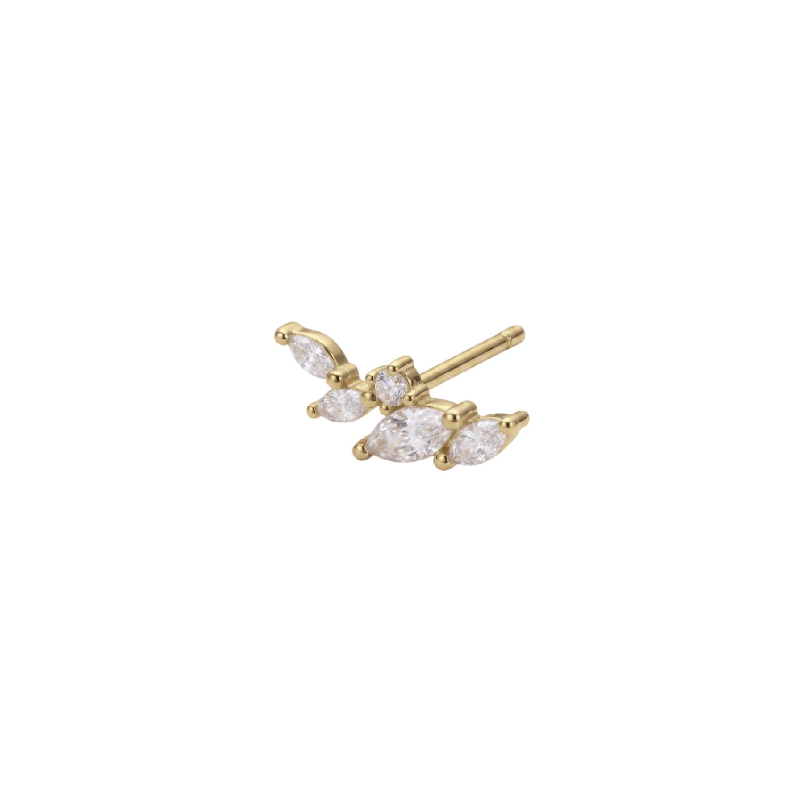 Orecchino sinistro Amabile Little Spark in argento dorato MISURA UNICA