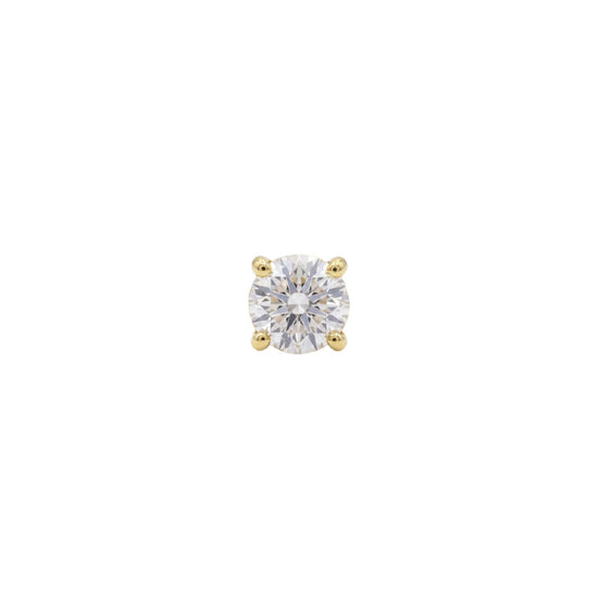 Orecchino Amabile Punto Luce Mini in argento dorato zirconi