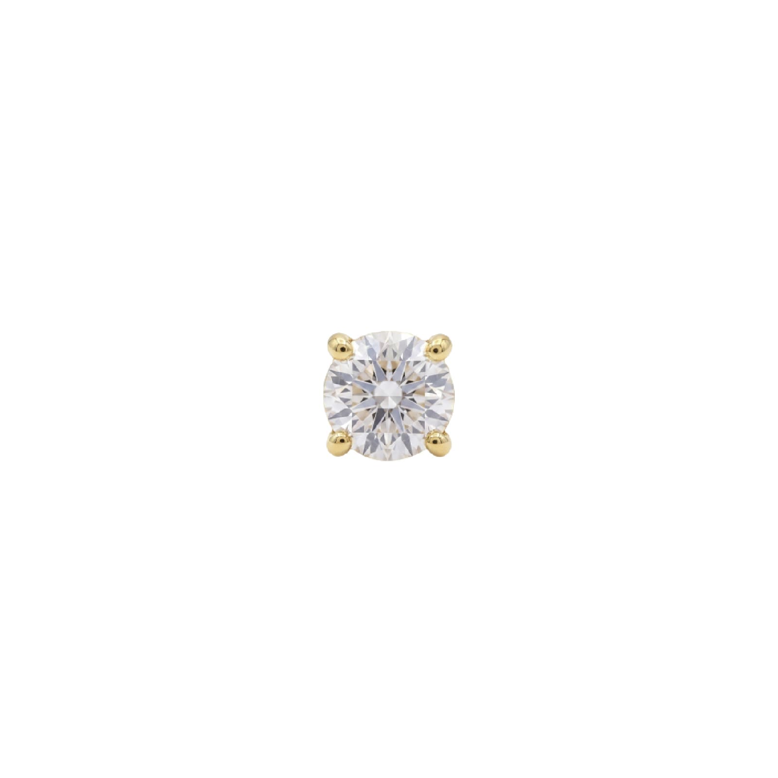 Orecchino Amabile Punto Luce Mini in argento dorato zirconi