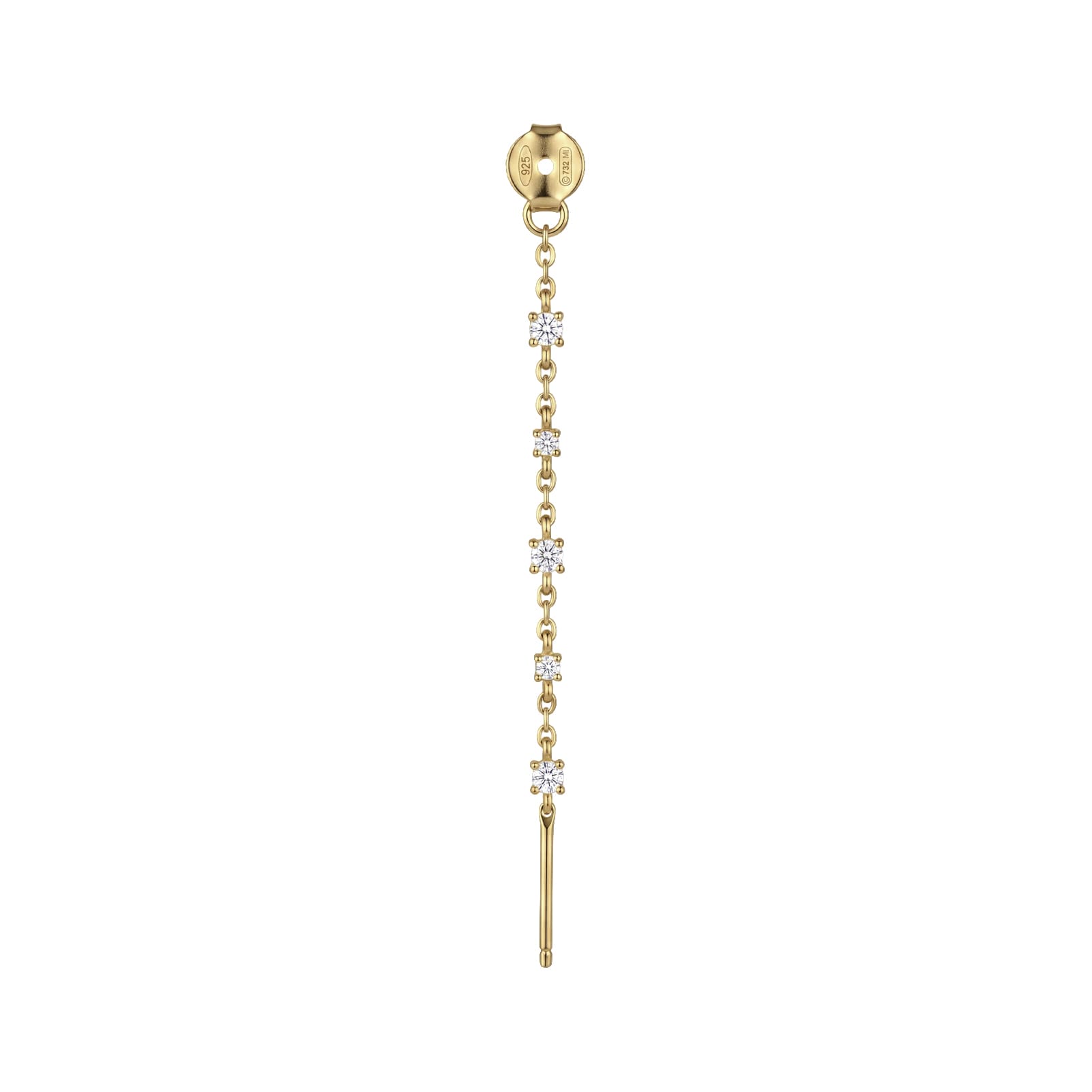Pendente Amabile Charmi Mini in argento dorato e zirconi MISURA UNICA