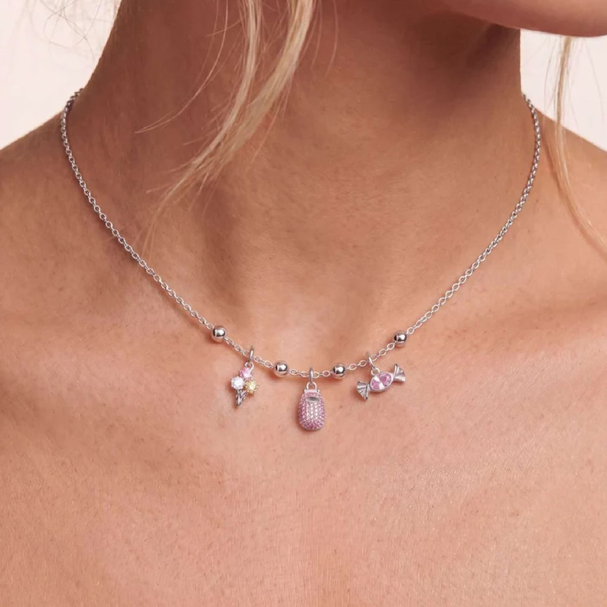 Collana componibile Amabile Choker Lovli in argento MISURA UNICA