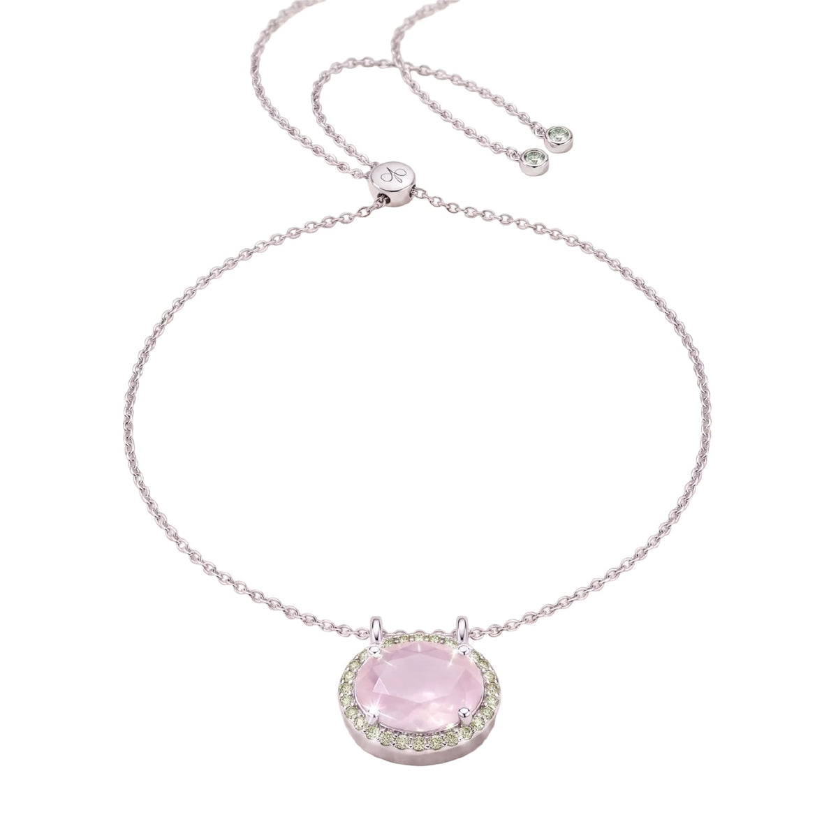 Collana con pendente Amabile Posy in argento e zirconi MISURA UNICA