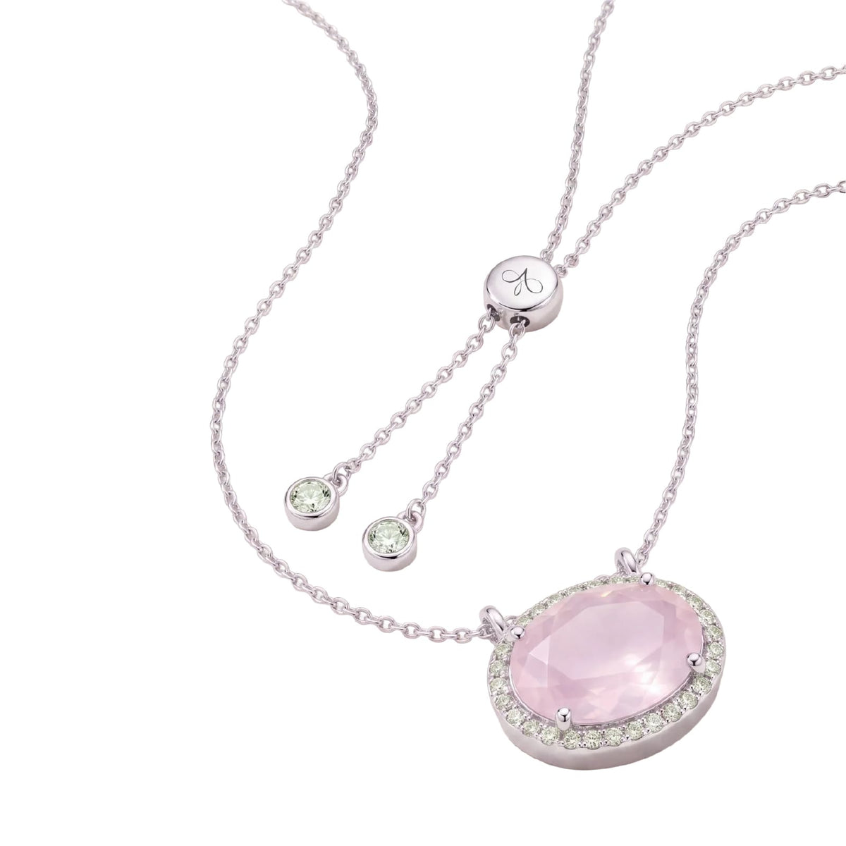 Collana con pendente Amabile Posy in argento e zirconi MISURA UNICA