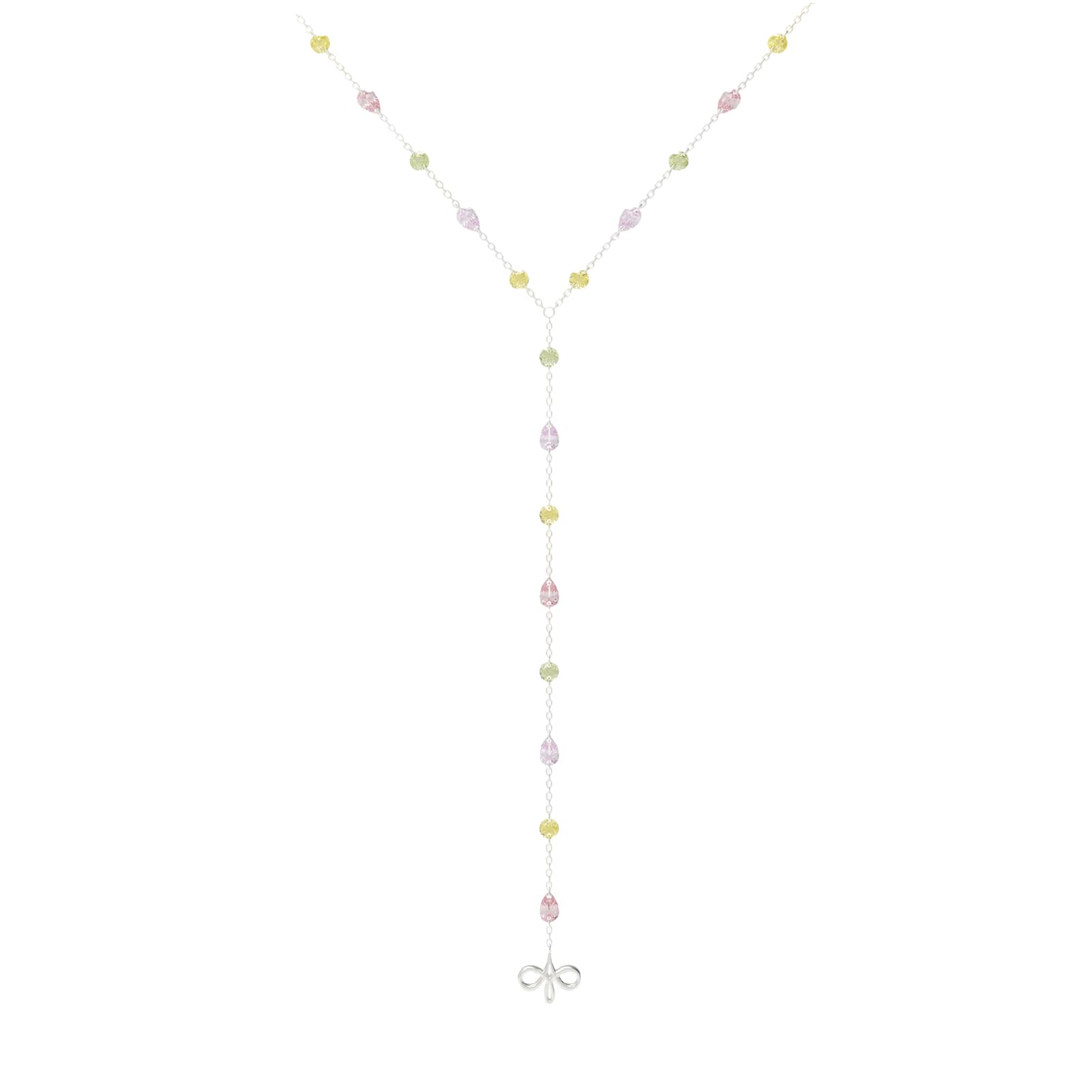 Collana Amabile Warm Gaze in argento e zirconi multicolore MISURA UNICA