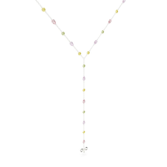 Collana Amabile Warm Gaze in argento e zirconi multicolore MISURA UNICA