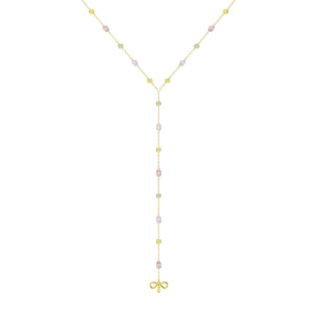 Collana Amabile Warm Gaze in argento dorato e zirconi colorati MISURA UNICA