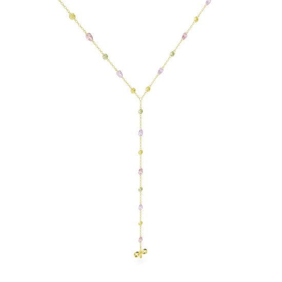 Collana Amabile Warm Gaze in argento dorato e zirconi colorati MISURA UNICA