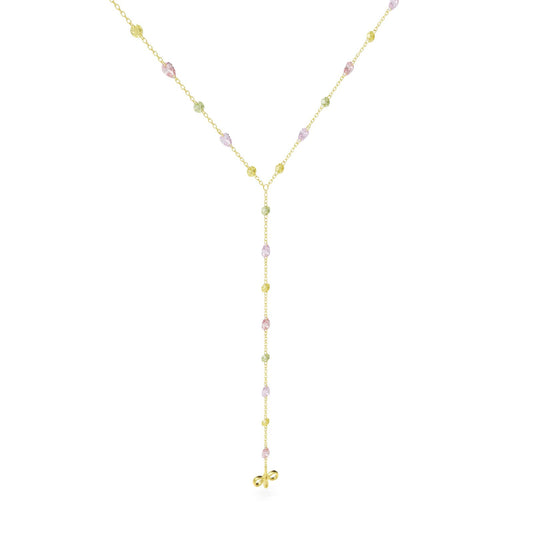 Collana Amabile Warm Gaze in argento dorato e zirconi colorati MISURA UNICA