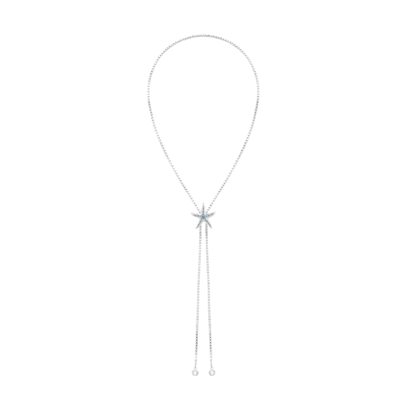 Collana regolabile Amabile Starfish argento e azzurro