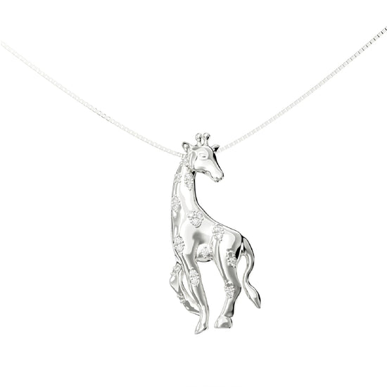 Collana con pendente Amabile Giraffa in argento da donna MISURA UNICA
