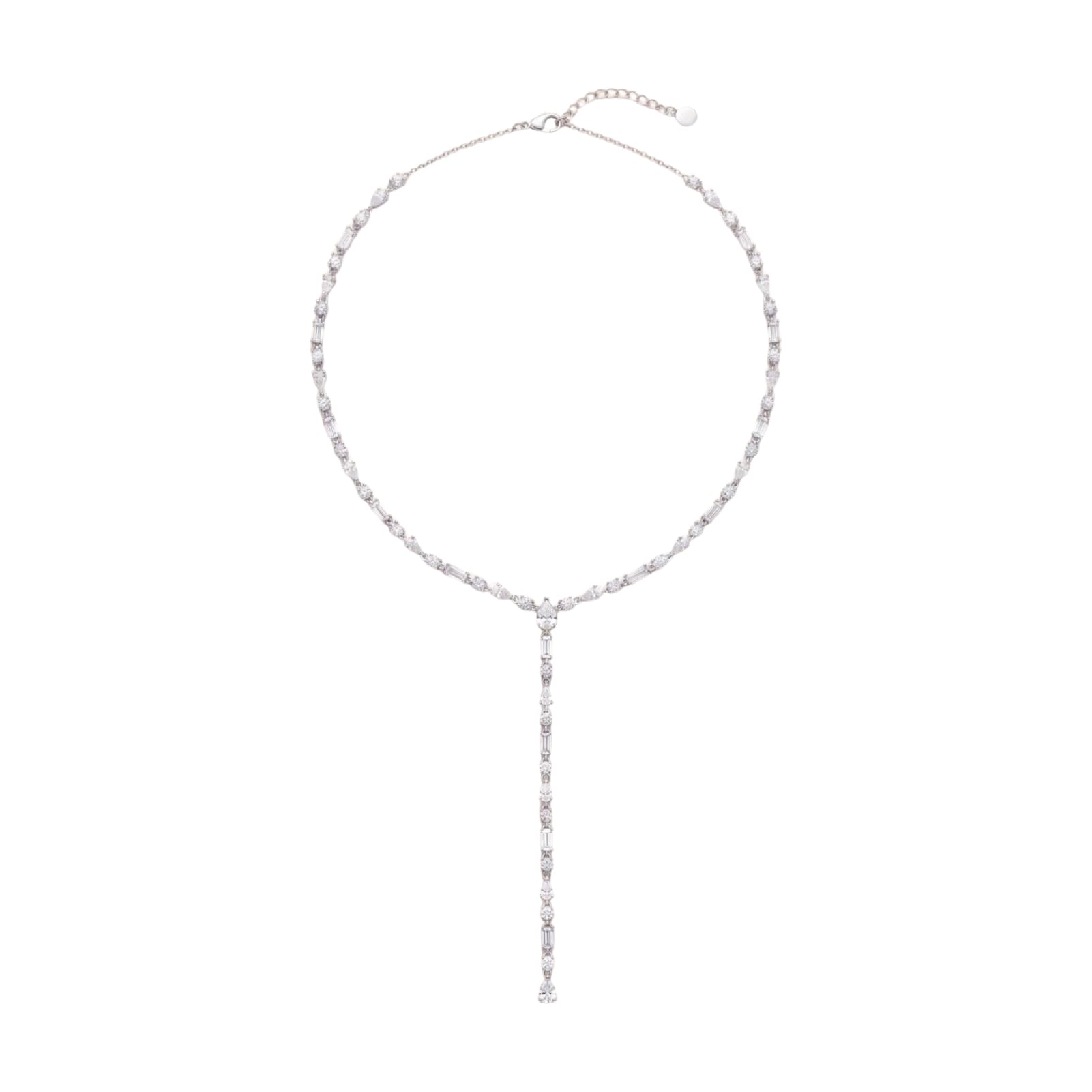 Collana a Y Amabile Lumiere in argento e zirconi bianchi MISURA UNICA