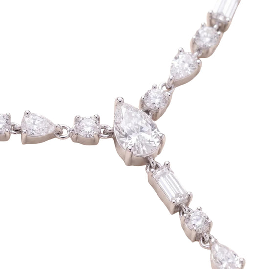 Collana a Y Amabile Lumiere in argento e zirconi bianchi MISURA UNICA
