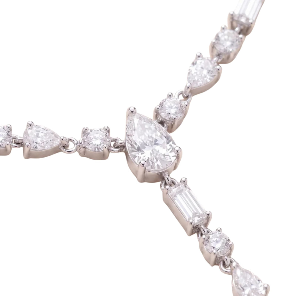 Collana a Y Amabile Lumiere in argento e zirconi bianchi MISURA UNICA