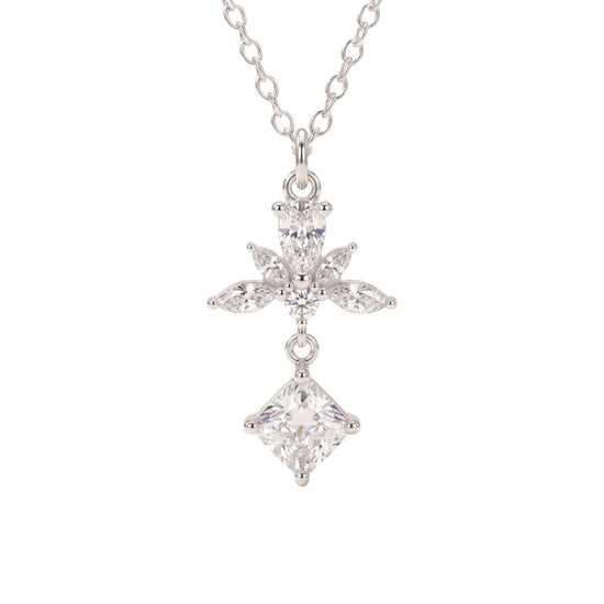 Collana catena Amabile Promise in argento e zirconi bianchi MISURA UNICA