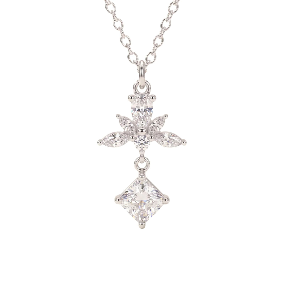 Collana catena Amabile Promise in argento e zirconi bianchi MISURA UNICA