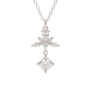 Collana catena Amabile Promise in argento e zirconi bianchi MISURA UNICA