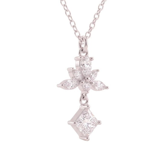 Collana catena Amabile Promise in argento e zirconi bianchi MISURA UNICA