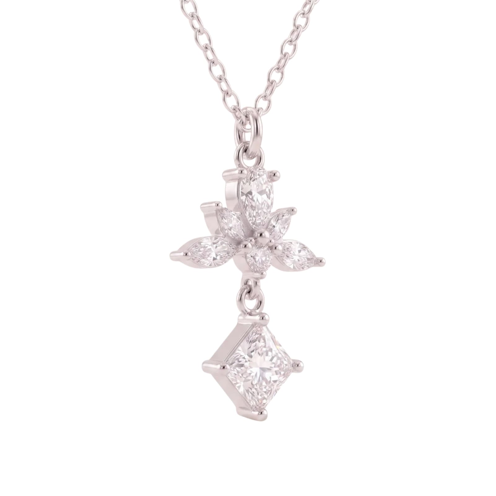 Collana catena Amabile Promise in argento e zirconi bianchi MISURA UNICA