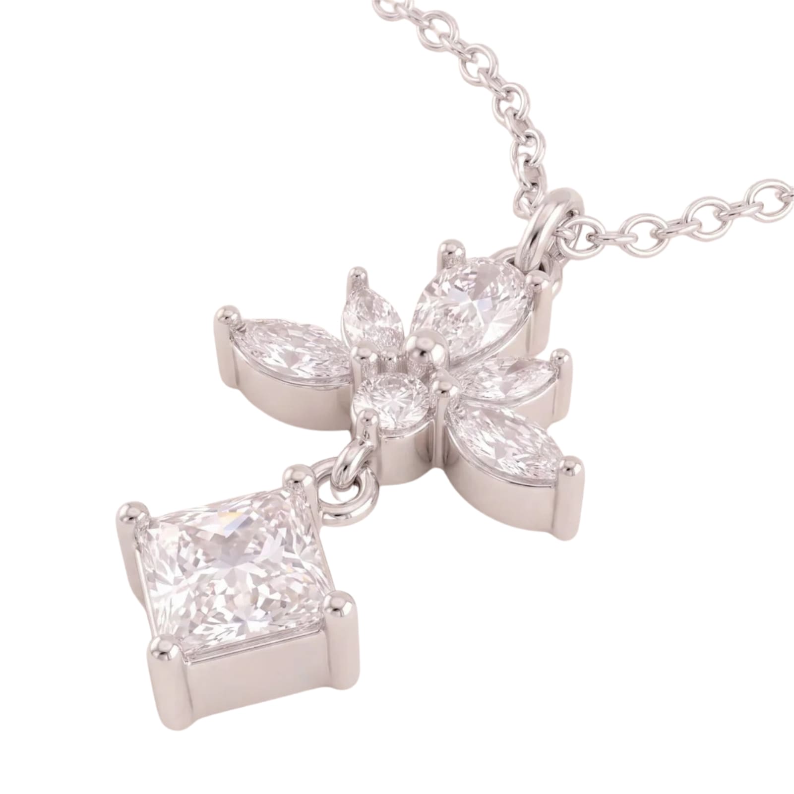Collana catena Amabile Promise in argento e zirconi bianchi MISURA UNICA