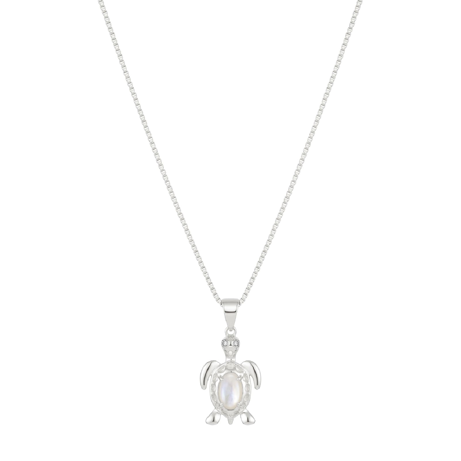 Collana con pendente Amabile Turtle in argento e madreperla