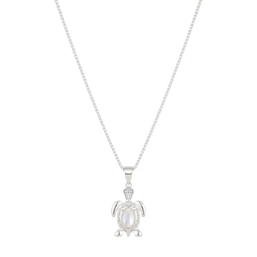 Collana con pendente Amabile Turtle in argento e madreperla MISURA UNICA
