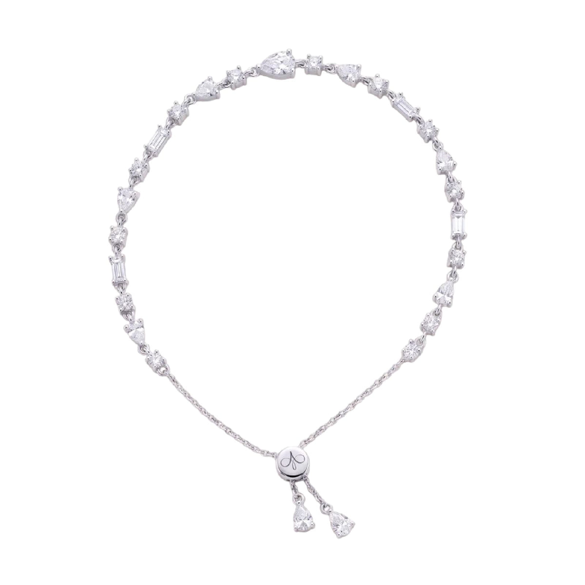 Bracciale Amabile Lumier in argento e zirconi bianchi REGOLABILE