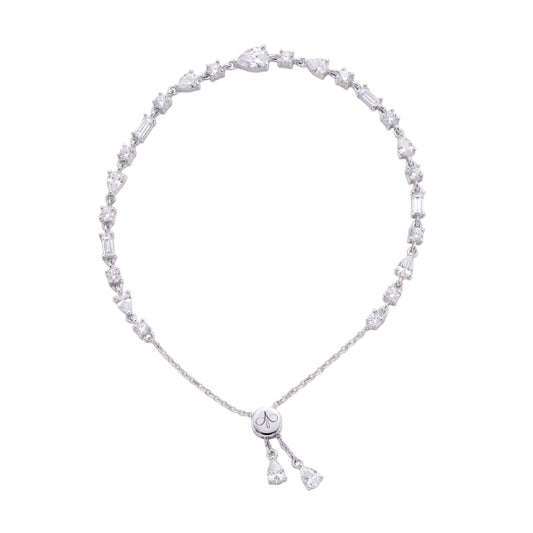 Bracciale Amabile Lumier in argento e zirconi bianchi REGOLABILE