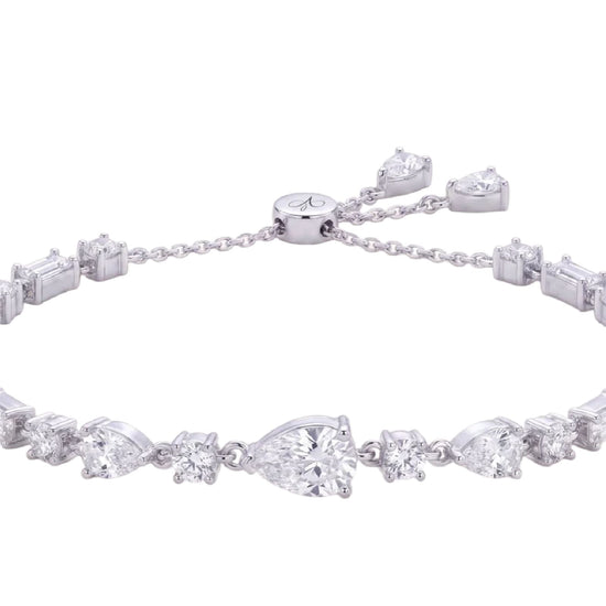 Bracciale Amabile Lumier in argento e zirconi bianchi REGOLABILE