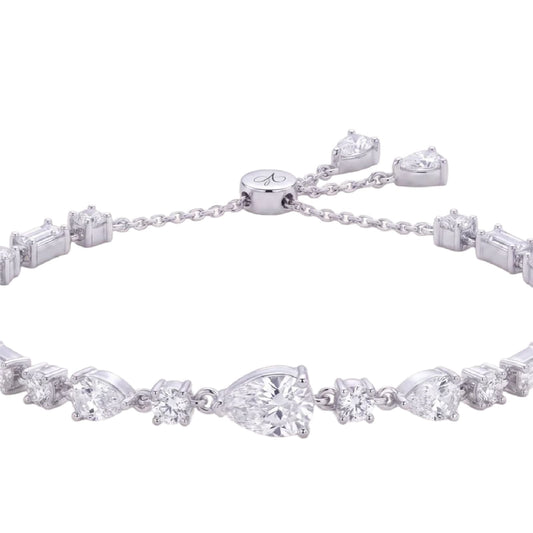 Bracciale Amabile Lumier in argento e zirconi bianchi REGOLABILE