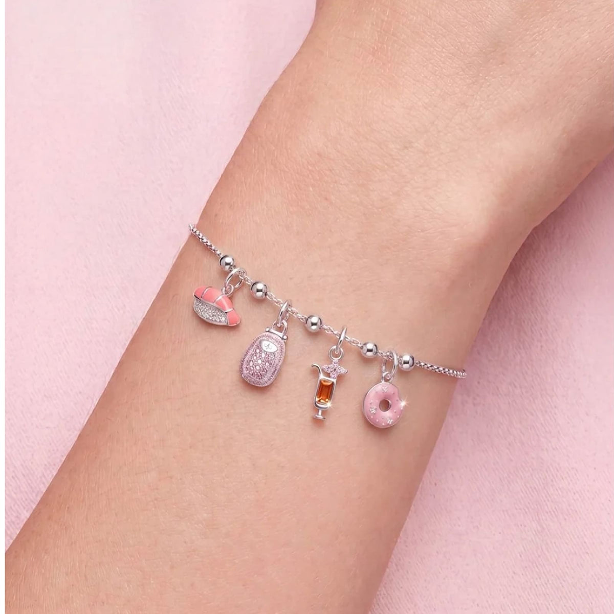 Bracciale catena componibile Amabile Lovli in argento REGOLABILE