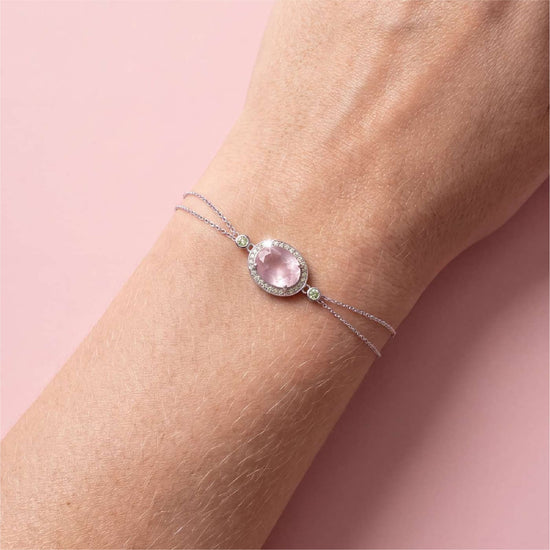 Bracciale regolabile Amabile Posy in argento e zirconi REGOLABILE