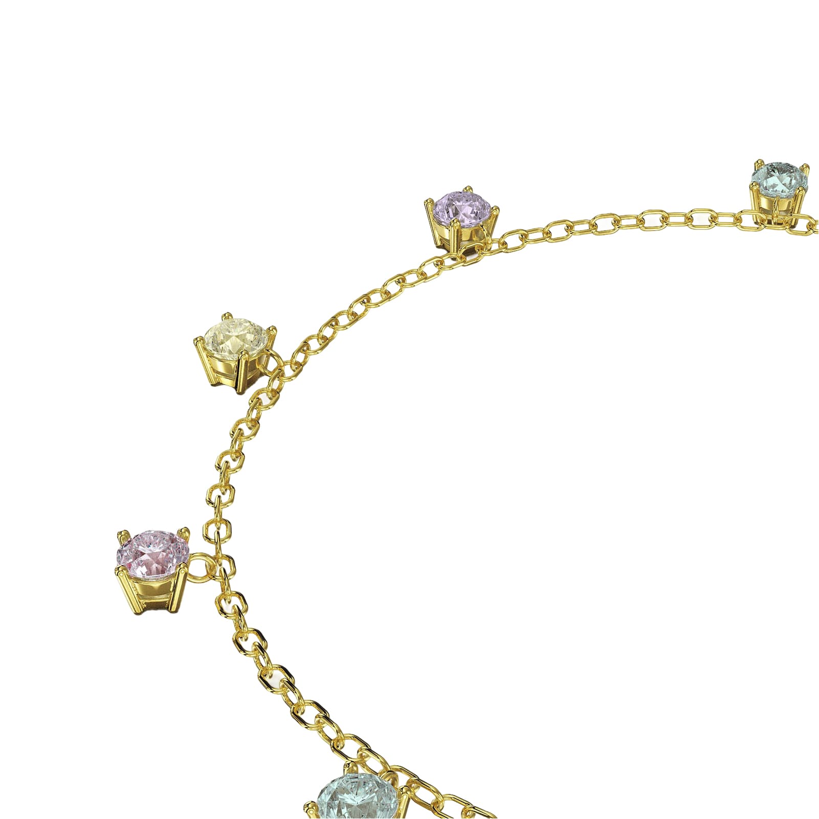 Bracciale Amabile Zirconia in argento dorato e zirconi colorati