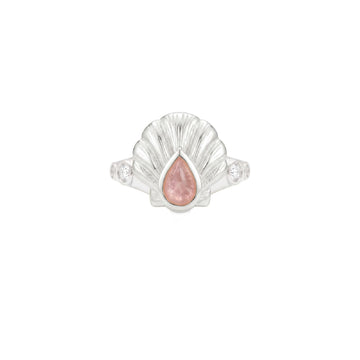 Anello Amabile Shelly argento e zircone rosa conchiglia 10