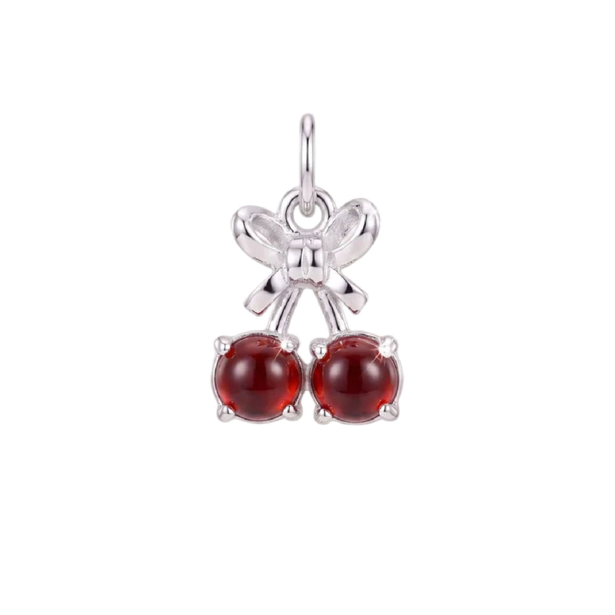 Charm componibile Amabile Cherry in argento e rosso MISURA UNICA