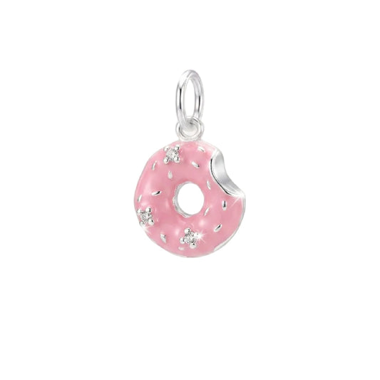 Charm componibile Amabile Donut in argento e zirconi MISURA UNICA