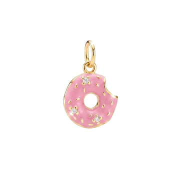 Charm componibile Amabile Donut in argento dorato e zirconi MISURA UNICA