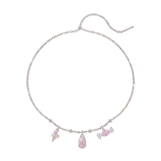 Charm componibile Amabile Ice Cream in argento e zirconi MISURA UNICA