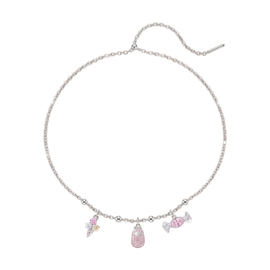 Charm componibile Amabile Phone in argento e zircone rosa MISURA UNICA