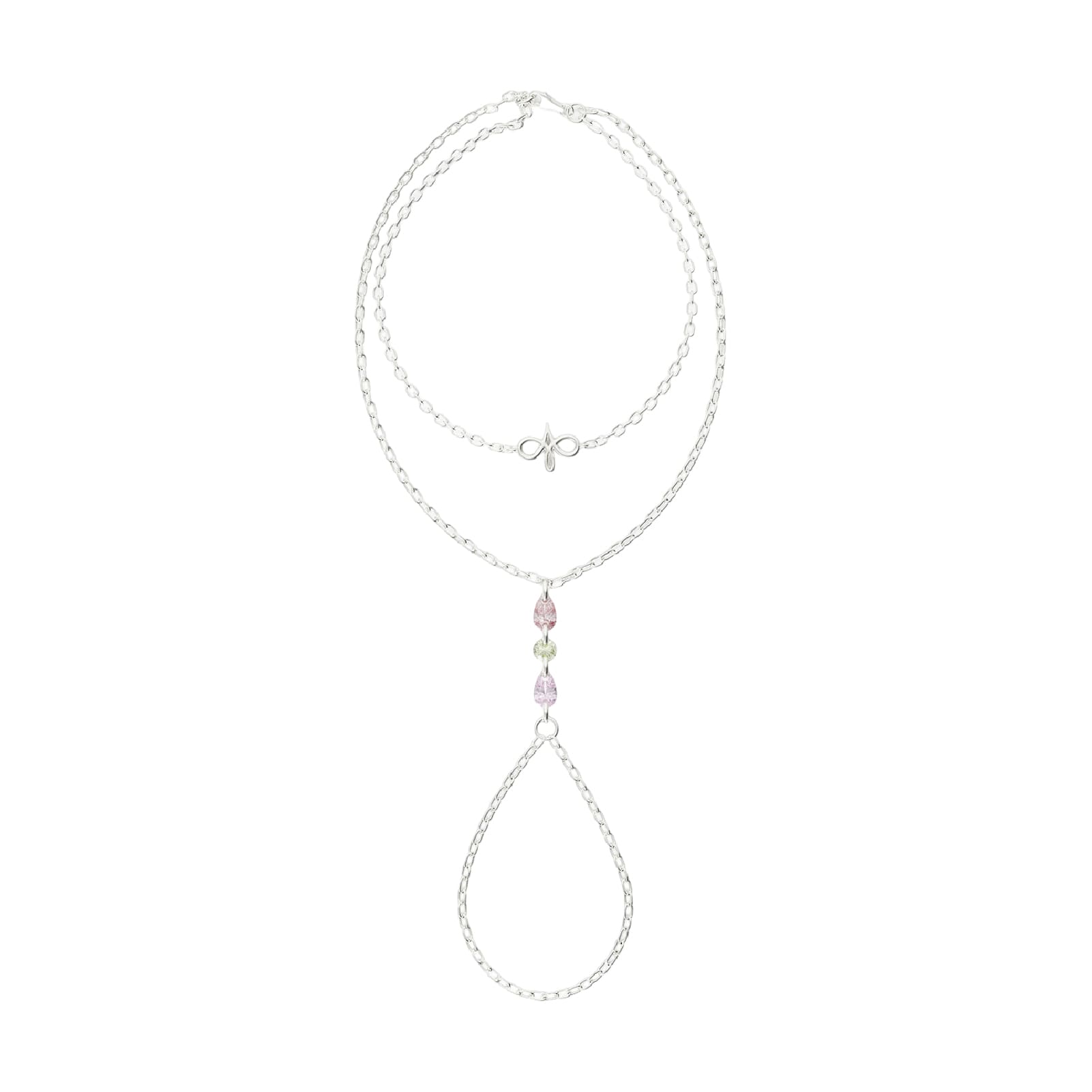 Baciamano Amabile Warm Gaze in argento con pietre colorate