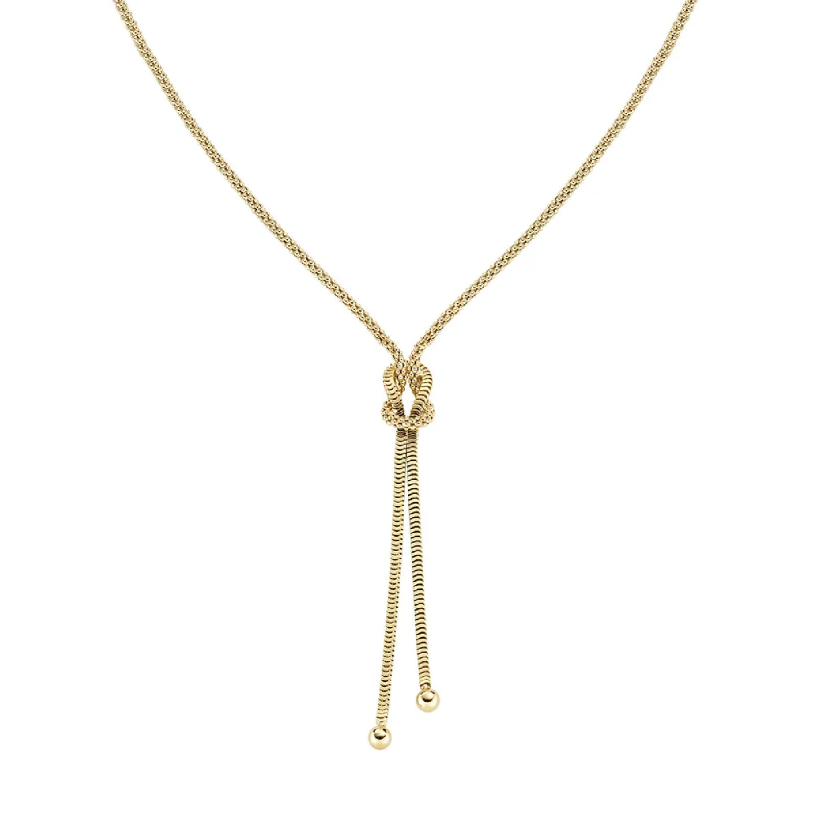 Collana Amen argento 925 dorato con due catene unite MISURA UNICA
