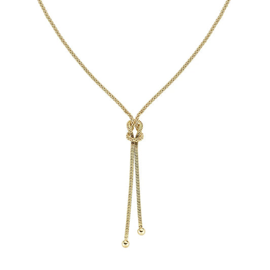 Collana Amen argento 925 dorato con due catene unite MISURA UNICA