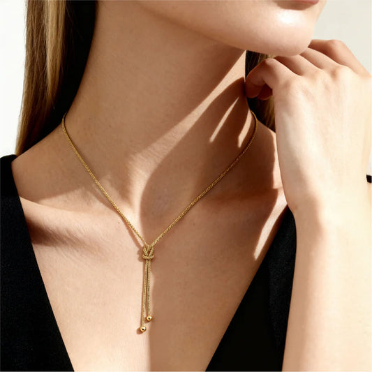 Collana Amen argento 925 dorato con due catene unite MISURA UNICA