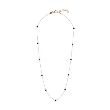 Collana girocollo Alisia in argento dorato cristalli rosario MISURA UNICA