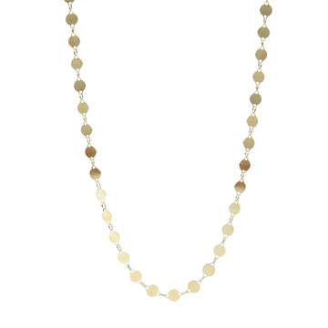 Collana catena Alisia in argento dorato con tondini pieni corta MISURA UNICA
