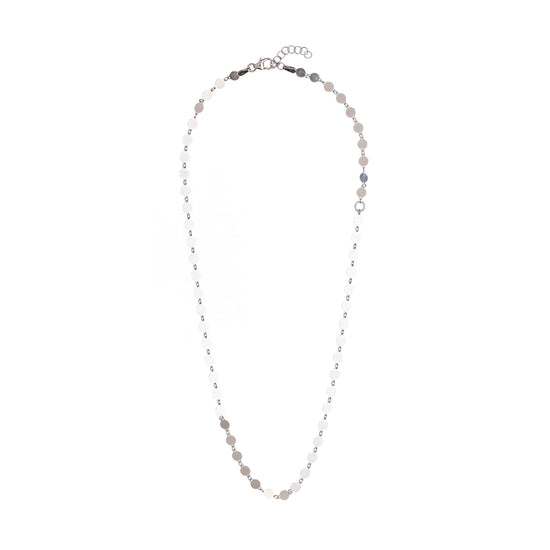 Collana girocollo Alisia in argento con tondini pieni MISURA UNICA
